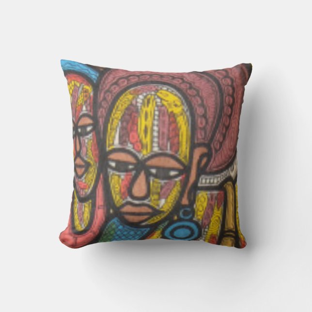 Coussin Femme du marché (Recto)
