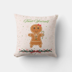 Coussin Femme en pain d'épices de Noël