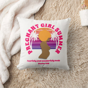 Coussin FEMME ENCEINTE ÉTÉ Personnalisé Christian Maman à 