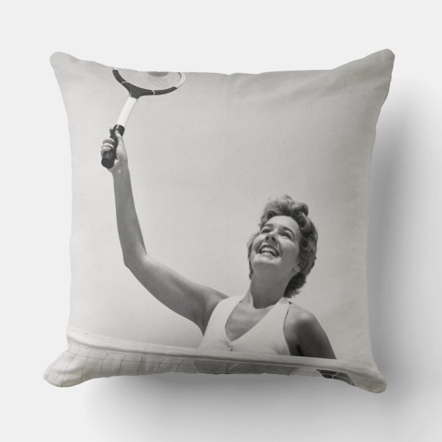 Coussin Femme jouant au tennis 2 (Recto)