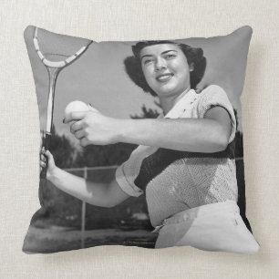 Coussin Femme jouant au tennis 3