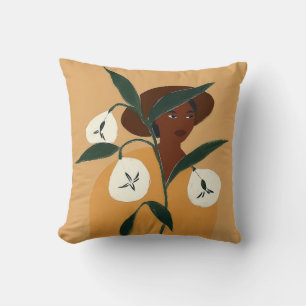 Coussin Femme noire avec callas