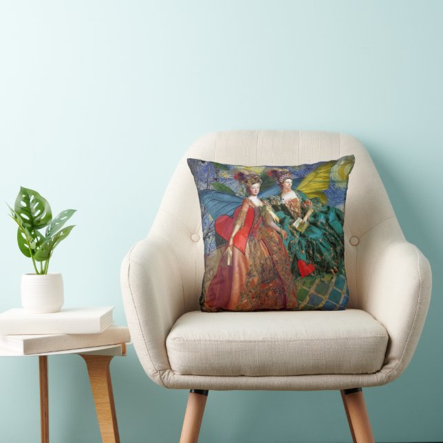 Coussin Femme Papillon Capricieuse Gémeaux Gothique Classi (Chaise)
