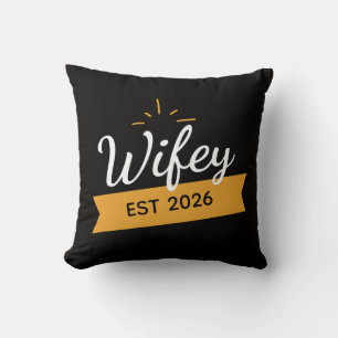 Coussin Femme personnalisée alliance en or, Cadeau de fian