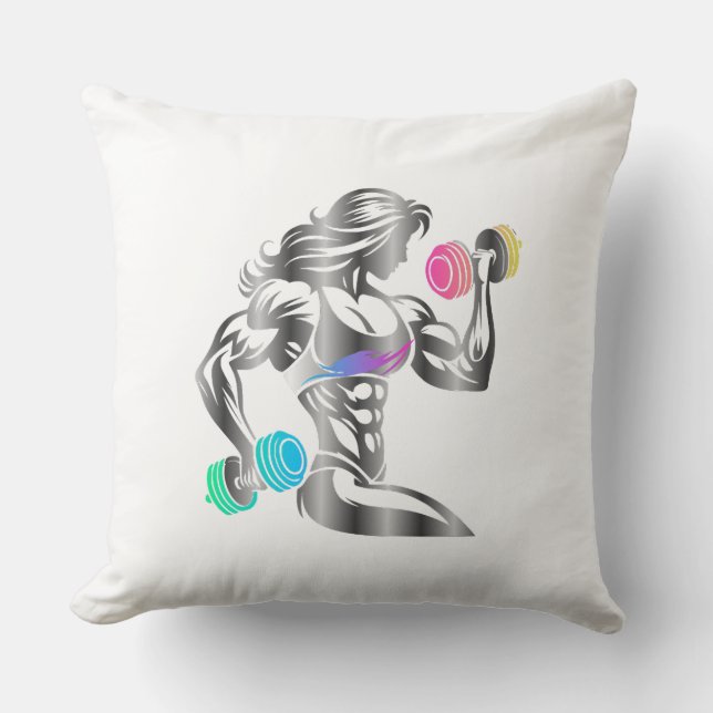 Coussin Femme puissante (Recto)