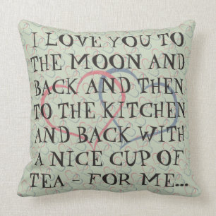 Coussin Femme quotidienne romantique drôle d'homme de