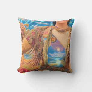 Coussin Femme Shaman