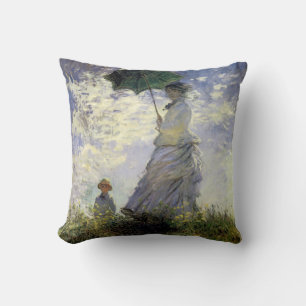 Coussin Femmes avec parasol ~ Madame Monet avec son fils