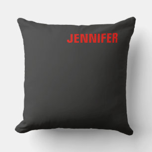 Coussin Femmes Couleur noire Votre nom Personnaliser Cadea