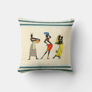 Coussin Femmes d'Afrique Jeu d'oreiller