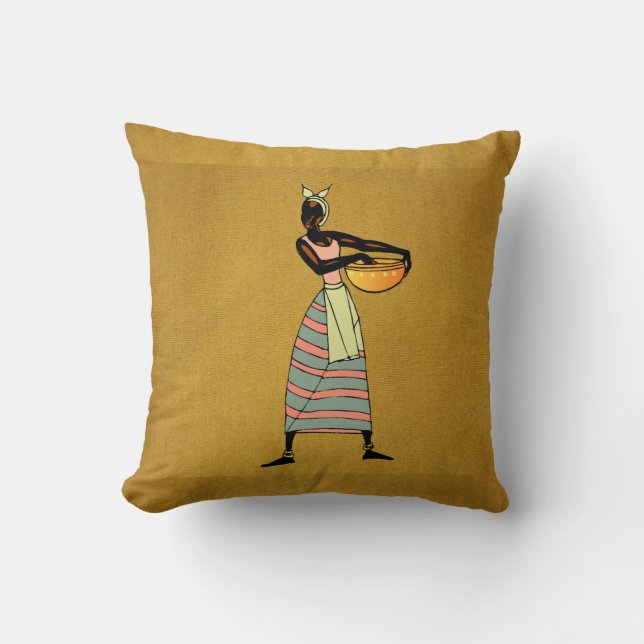Coussin Femmes d'Afrique Jeu d'oreiller (Recto)