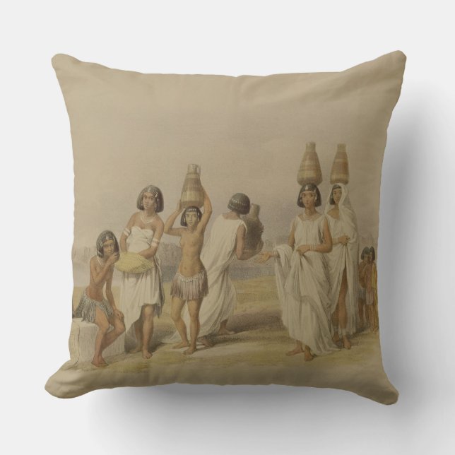 Coussin Femmes de Nubian chez Kortie sur le Nil, de (Recto)