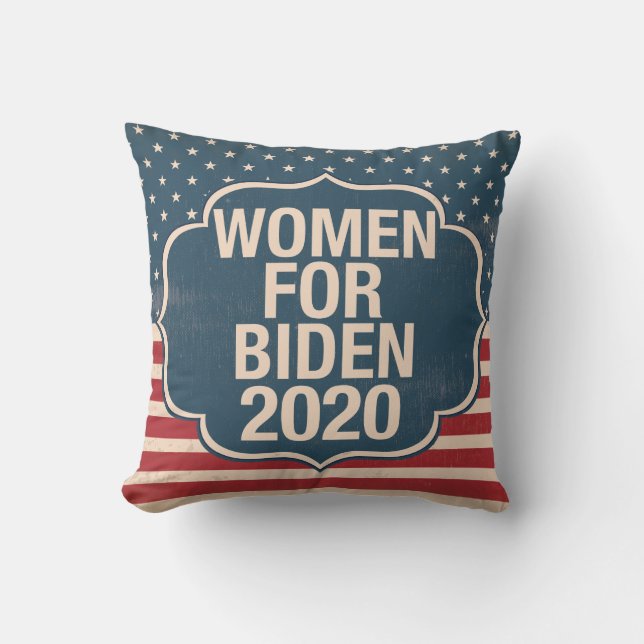 Coussin Femmes pour Biden 2020 (Recto)