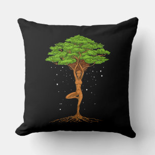 Coussin Femmes Yoga Arbre De Vie
