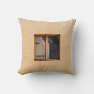 Coussin FENÊTRE EN VERRE Brown EN BOIS FRAMÉ