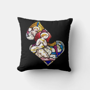 COUSSIN FENÊTRE EN VERRE STAINÉ