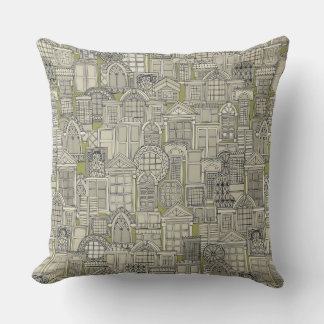 Coussin fenêtre vert