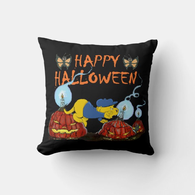 Coussin Ferald et les Citrouilles Rotten (Recto)