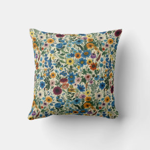 Coussin Ferme à la mode Fleurie girly chic Vert Rouge