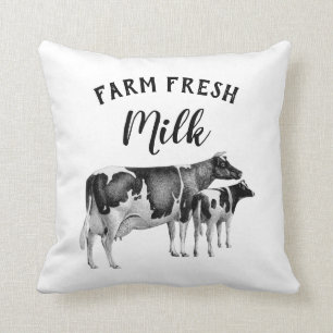 Coussin Ferme agricole Russe Lait frais Vache de vache  Bl