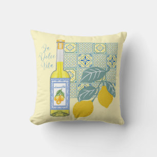 Coussin Ferme aux citrons Rétro
