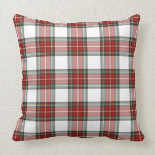 Coussin Ferme Cottage Noël Tartan Plaid Accent