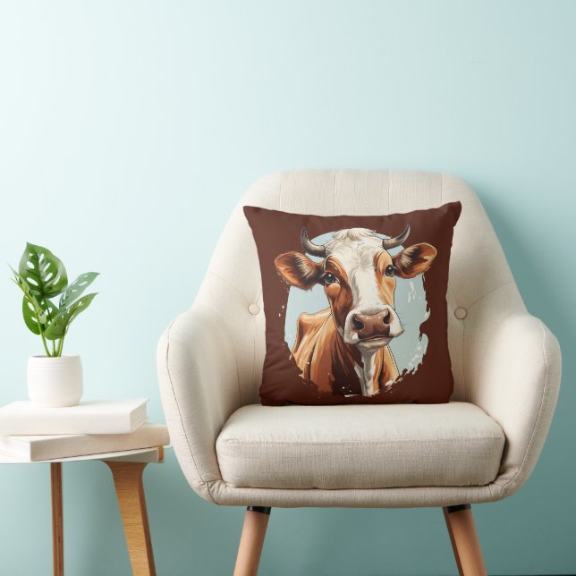 Coussin Ferme d'animaux incroyables amateurs de vaches (Chaise)