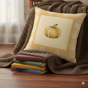 Coussin Ferme de citrouille orange Maison de campagne Acce