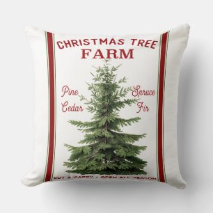 Coussin Ferme de sapins de Noël