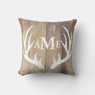 Coussin Ferme Étanche Bois Blanc Cerf Antlers