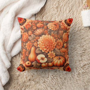 Coussin Ferme Orange Rustique Vintage Automne Automne Rétr