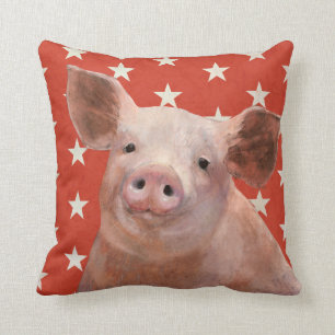 Coussin Ferme patriotique - Cochon