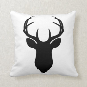 Coussin Ferme rustique de pays de mâle d'andouillers de