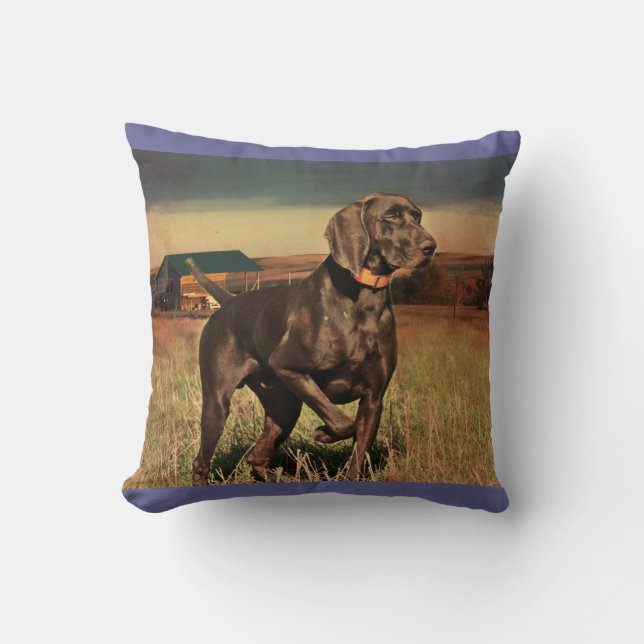 Coussin ferme rustique labrador retriever de pays (Recto)