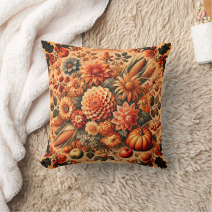Coussin Ferme Rustique Vintage Automne Automne Orange Déco