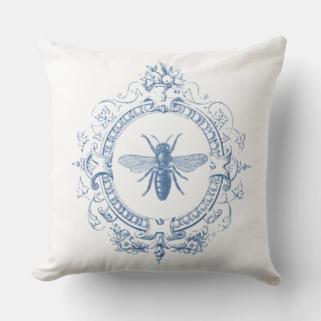 Coussin Ferme Vintage française moderne (Recto)