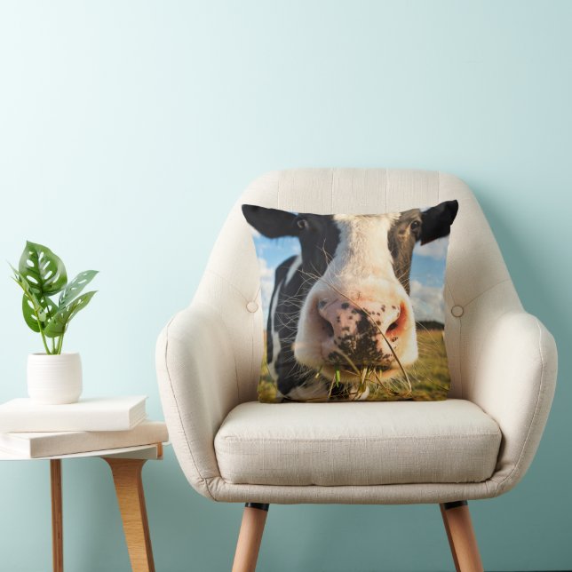Coussin Fermes | Vache Holstein Chewing (Chaise)