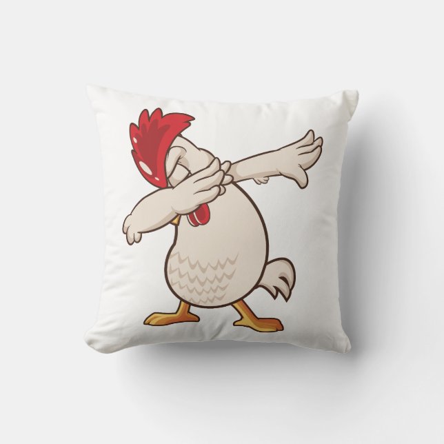 Coussin Fermier de Dabbing de poulet danse de Dab (Recto)