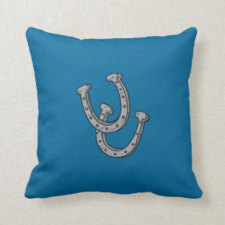 Coussin Fers à cheval argentés