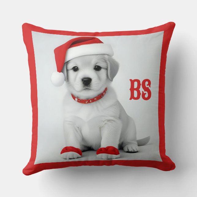 Coussin Festif en costumes de Noël - Vibes de Noël (Verso)