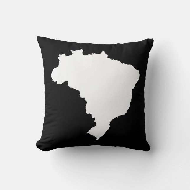 Coussin Festif noir Brésil (Recto)
