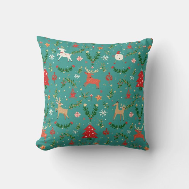 Coussin Festif Reindeer Wonderland (Recto)
