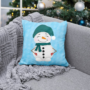 Coussin Festif Snowmen Noël