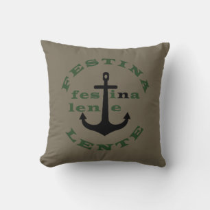 Coussin Festina lente