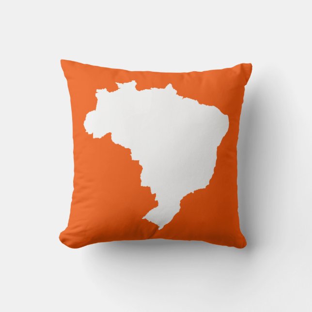Coussin Festival Orange Brésil (Recto)