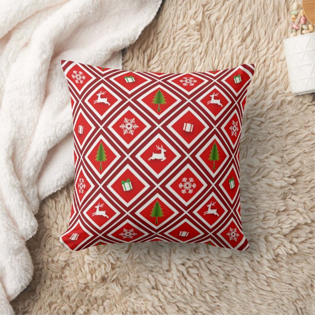 Coussin Festive Christmas Pillow Covers for Decor 2026 (Couverture)