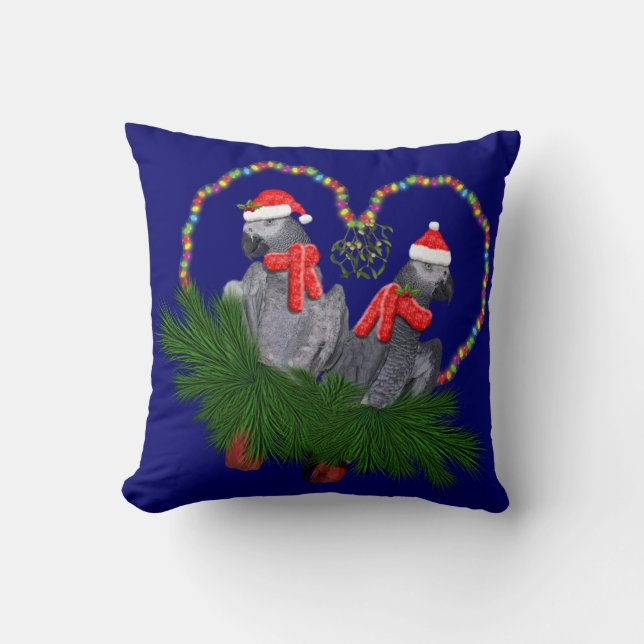 Coussin Festive Featherballs (Marine) (Recto)