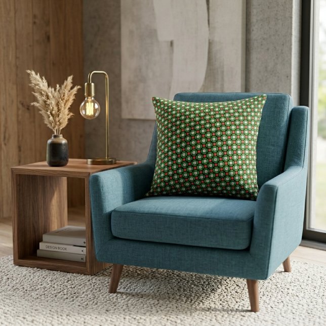 Coussin Festive Geometric Abstract Pattern Design (Créateur téléchargé)