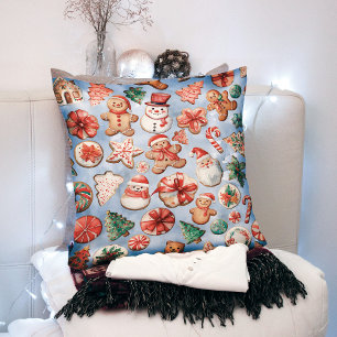 Coussin Festive : Noël Cookie Wonderland