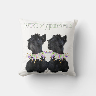Coussin Fête Animale des Terriers Écossais